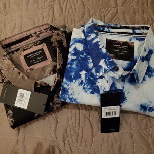 *LOT OF 2* SUNRISE KINGDOM Tie Dye Woven Tops, Size XL, NwT / Fashion Nova